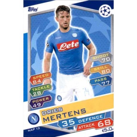 Dries Mertens SSC Napoli NAP13 Match Attax Champions 2016-17