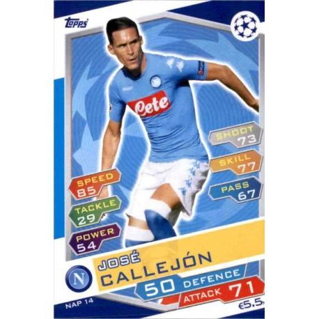 José Callejón SSC Napoli NAP14 Match Attax Champions 2016-17
