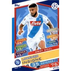 Lorenzo Insigne Away Goal NAP15 Match Attax Champions 2016-17