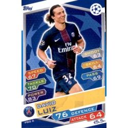David Luiz PSG PSG6 Match Attax Champions 2016-17