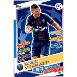 Marco Verratti PSG PSG11 Match Attax Champions 2016-17