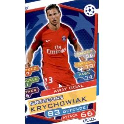 Grzegorz Krychowiack Away Goal PSG12 Match Attax Champions 2016-17