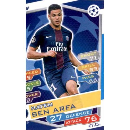 Hatem Ben Arfa PSG PSG13 Match Attax Champions 2016-17