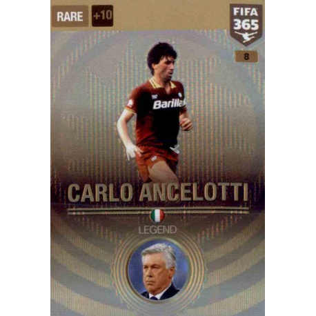 Carlo Ancelotti Legend Roma 8 FIFA 365 Adrenalyn XL 2017