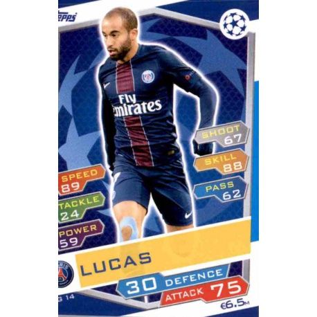 Lucas PSG PSG14 Match Attax Champions 2016-17