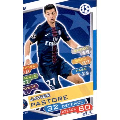 Javier Pastore PSG PSG15 Match Attax Champions 2016-17