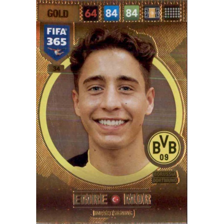 Emre Mor Impact Signing Borussia Dortmund 34 FIFA 365 Adrenalyn XL 2017