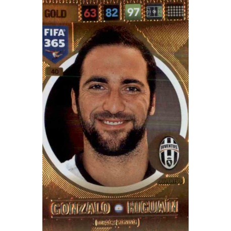 Gonzalo Higuain Impact Signing Juventus 40 FIFA 365 Adrenalyn XL 2017