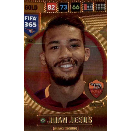 Juan Jesus Impact Signing Roma 42 FIFA 365 Adrenalyn XL 2017