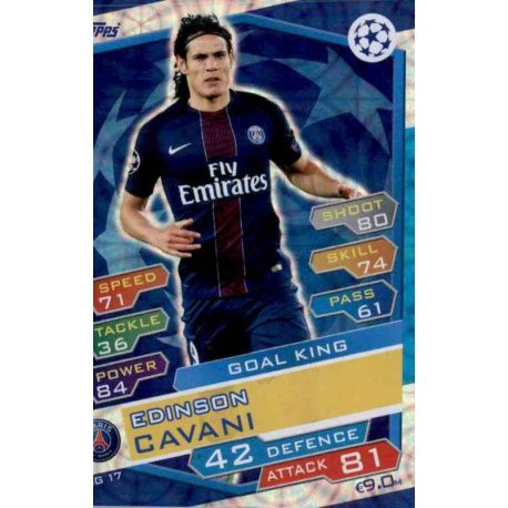 Edinson Cavani Goal King PSG17 Match Attax Champions 2016-17