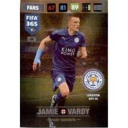 Jamie Vardy Fans Favourite Leicester City 54 FIFA 365 Adrenalyn XL 2017