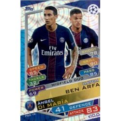 Hatem Ben Arfa - Ángel Di María Midfield Duo PSG18 Match Attax Champions 2016-17