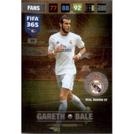 Gareth Bale Fans Favourite Real Madrid 59 FIFA 365 Adrenalyn XL 2017