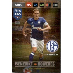 Benedikt Höwedes Fans Favourite FC Schalke 04 64 FIFA 365 Adrenalyn XL 2017