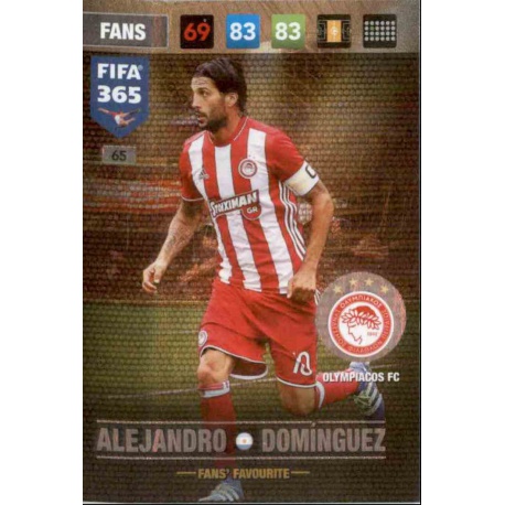 Alejandro Dominguez Fans Favourite Olympiacos 65 FIFA 365 Adrenalyn XL 2017