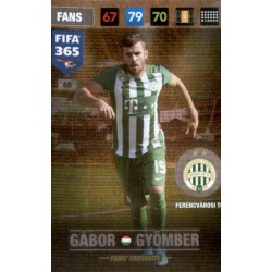 Gábor Gyömbér Fans Favourite Ferencvárosi 68 FIFA 365 Adrenalyn XL 2017