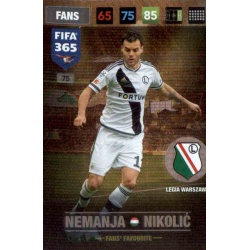 Nemanja Nikolic Fans Favourite Legia Warszawa 75 FIFA 365 Adrenalyn XL 2017