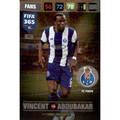 Vincent Aboubakar Fans Favourite Porto 77 FIFA 365 Adrenalyn XL 2017