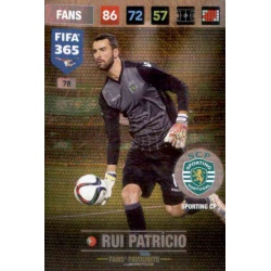 Rui Patricio Fans Favourite Sporting Portugal 78 FIFA 365 Adrenalyn XL 2017