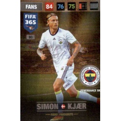 Simon Kjaer Fans Favourite Fenerbahce 80 FIFA 365 Adrenalyn XL 2017