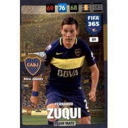 Fernando Zuqui Boca Juniors 89 FIFA 365 Adrenalyn XL 2017