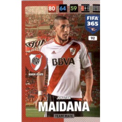 Jonatan Maidana River Plate 92 FIFA 365 Adrenalyn XL 2017