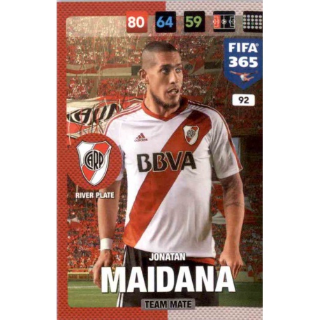 Jonatan Maidana River Plate 92 FIFA 365 Adrenalyn XL 2017