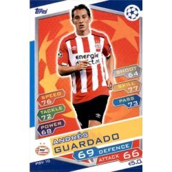 Andrés Guardado PSV Eindhoven PSV10 Match Attax Champions 2016-17