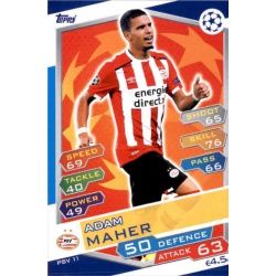 Adam Maher PSV Eindhoven PSV11 Match Attax Champions 2016-17