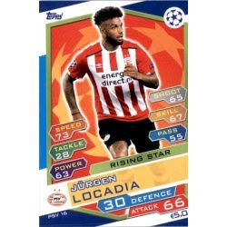 Jürgen Locadia Rising Star PSV16 Match Attax Champions 2016-17