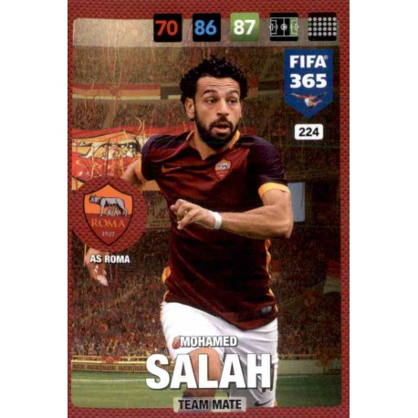 Mohamed Salah Roma 224 FIFA 365 Adrenalyn XL 2017
