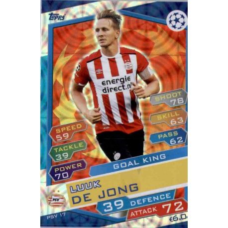Luuk De Jong Goal King PSV17 Match Attax Champions 2016-17