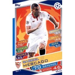 Gabriel Mercado Sevilla SEV4 Match Attax Champions 2016-17