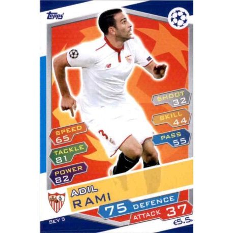Adil Rami Sevilla SEV5 Match Attax Champions 2016-17