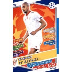 Steven N'Zonzi Sevilla SEV10 Match Attax Champions 2016-17