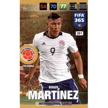 Roger Martinez Colombia 351 FIFA 365 Adrenalyn XL 2017