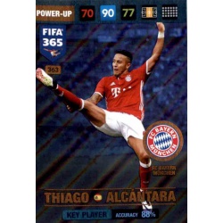 Thiago Alcantara Key Player Bayern Munchen 363 FIFA 365 Adrenalyn XL 2017