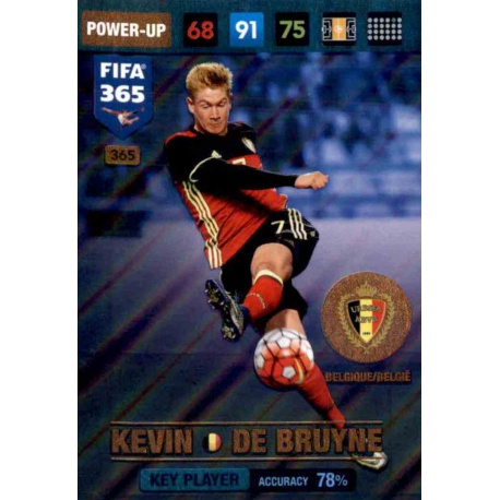 Kevin De Bruyne Key Player Belgium 365 FIFA 365 Adrenalyn XL 2017