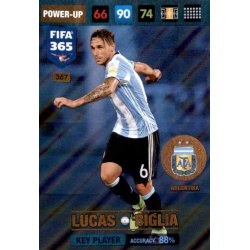Lucas Biglia Key Player Argentina 367 FIFA 365 Adrenalyn XL 2017