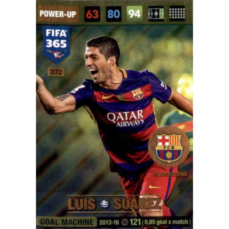 Luis Suarez Goal Machine Barcelona 372 FIFA 365 Adrenalyn XL 2017
