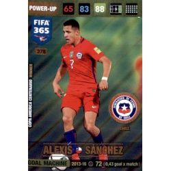 Alexis Sanchez Goal Machine Chile 378 FIFA 365 Adrenalyn XL 2017