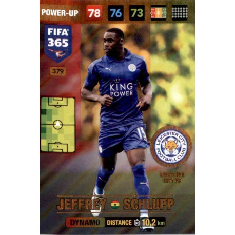 Jeffrey Schlupp Dynamo Leicester City 379 FIFA 365 Adrenalyn XL 2017