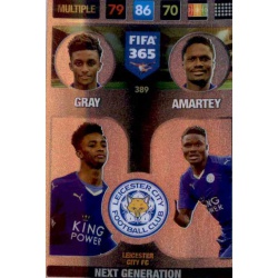 Gray - Amartey Next Generation Leicester City 389 FIFA 365 Adrenalyn XL 2017