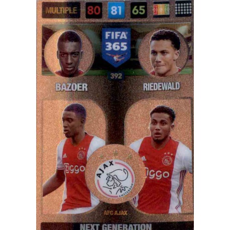 Bazoer - Riedewald Next Generation Ajax 392 FIFA 365 Adrenalyn XL 2017