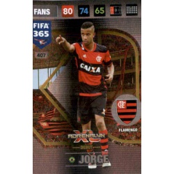 Jorge Debut Flamengo 407 FIFA 365 Adrenalyn XL 2017