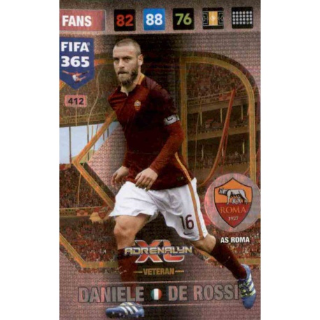 Daniele De Rossi Veteran Roma 412 FIFA 365 Adrenalyn XL 2017
