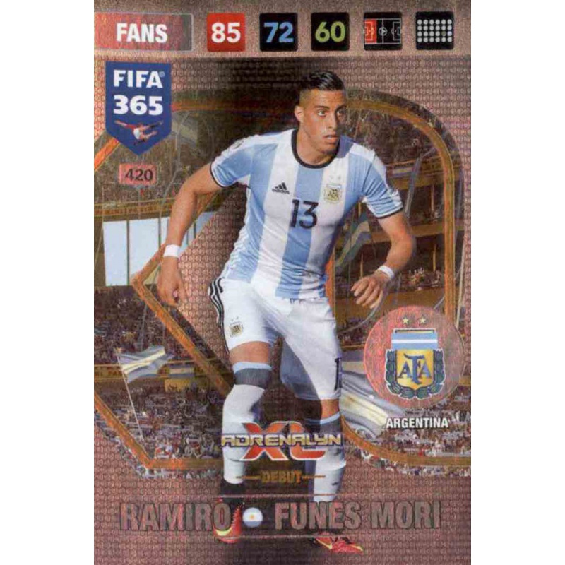 Ramiro Funes Mori Argentina Panini Fifa 365 Cards 2017-420 Axl Debuts 