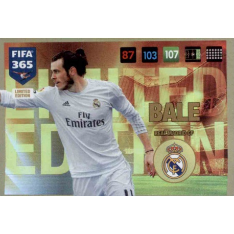 Limited Edition Gareth Bale Panini Fifa 365 Cards 2017