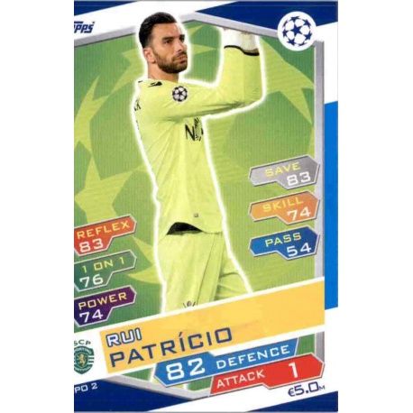 Rui Patrício Sporting Portugal SPO2 Match Attax Champions 2016-17
