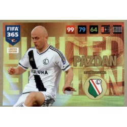 Michał Pazdan Limited Edition Legia Warszawa FIFA 365 Adrenalyn XL 2017
